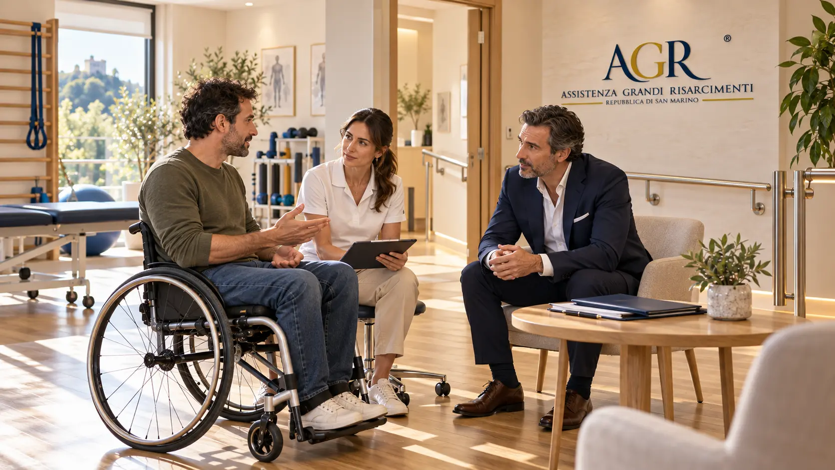Immagine illustrativa: Paraplegia — ascolto e assistenza alla persona.